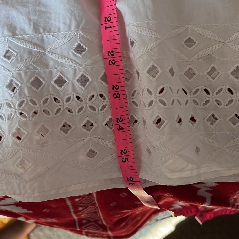 Talbots Women’s White Blouse Tunic Size Large NWOT - Picture 8 of 9